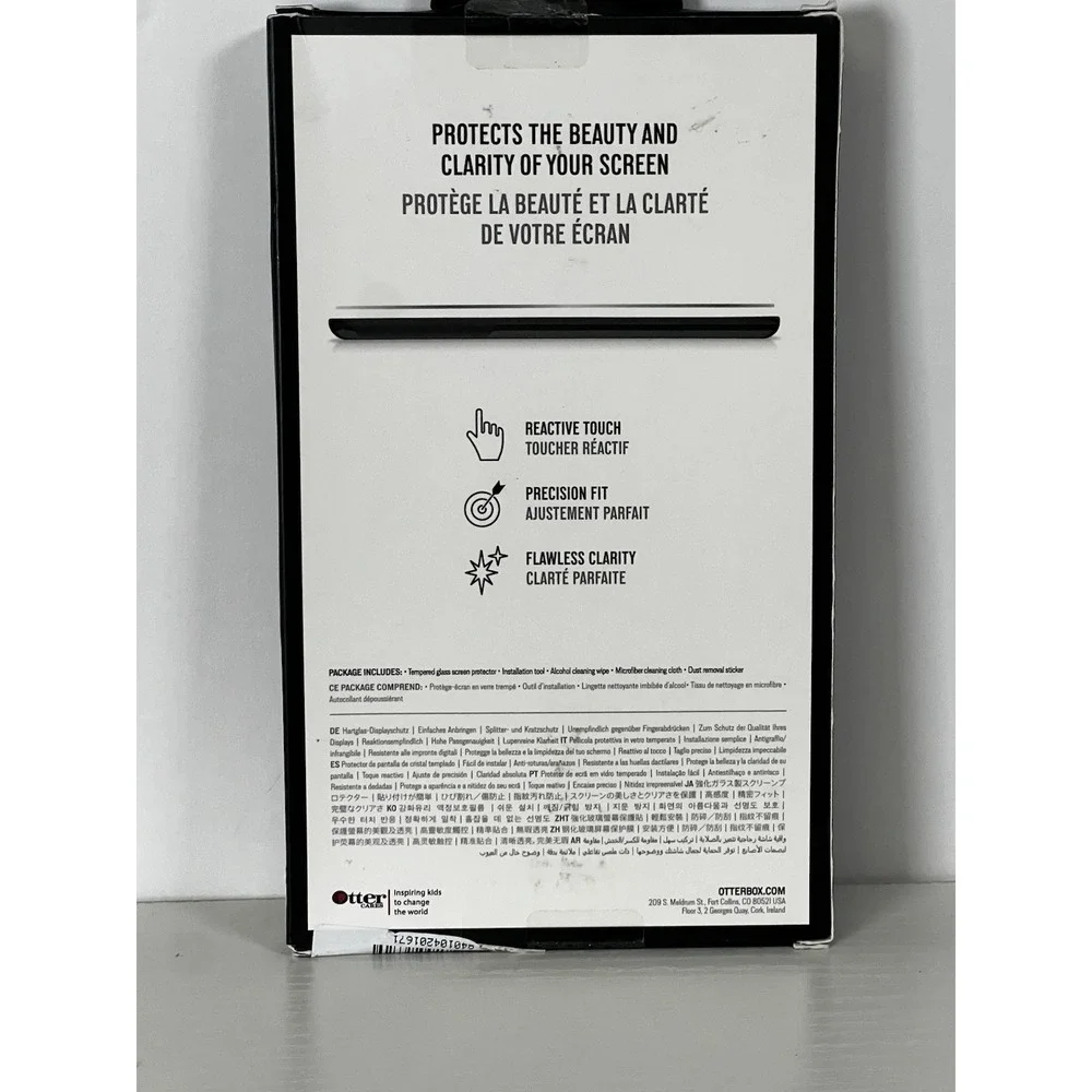 OtterBox Alpha Glass Screen Protector for Motorola g Power  Clear Tempered Glass